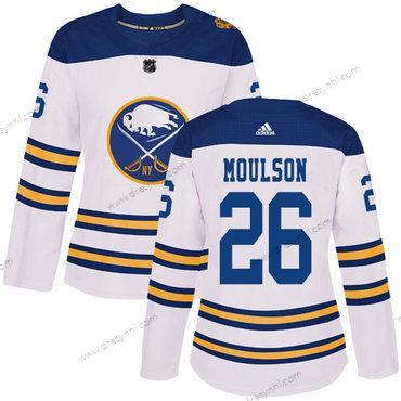 Adidas Buffalo Sabres #26 Matt Moulson Bílý Autentické 2018 Zimní Klasický Sešitý NHL dres – Dámské