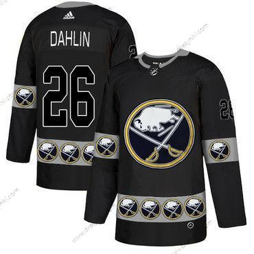 Adidas Buffalo Sabres #26 Rasmus Dahlin Černá Tým Logos dres – Pánské