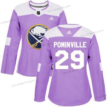 Adidas Buffalo Sabres #29 Jason Pominville Nachový Autentické Bojuje proti rakovině Sešitý NHL dres – Dámské