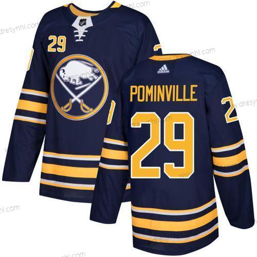 Adidas Buffalo Sabres #29 Jason Pominville Námořnictvo Modrý Domácí dres Autentické Sešitý NHL dres – Pánské