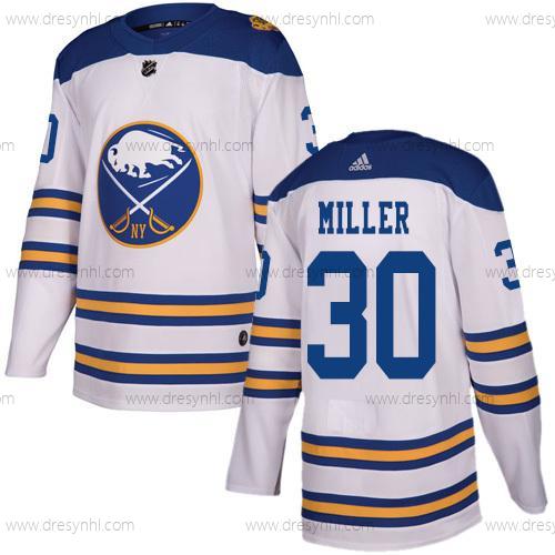 Adidas Buffalo Sabres #30 Ryan Miller Bílý Autentické 2018 Zimní Klasický Sešitý NHL dres – Pánské