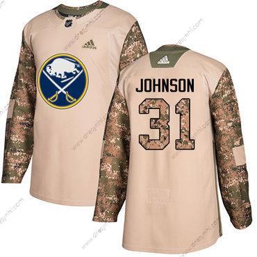 Adidas Buffalo Sabres #31 Chad Johnson Camo Autentické 2017 Veterans Day Sešitý NHL dres – Pánské