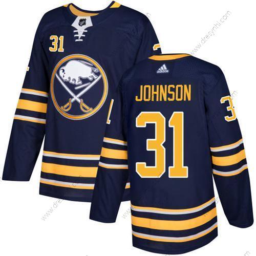 Adidas Buffalo Sabres #31 Chad Johnson Námořnictvo Modrý Domácí dres Autentické Sešitý NHL dres – Pánské