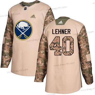 Adidas Buffalo Sabres #40 Robin Lehner Camo Autentické 2017 Veterans Day Sešitý NHL dres – Pánské