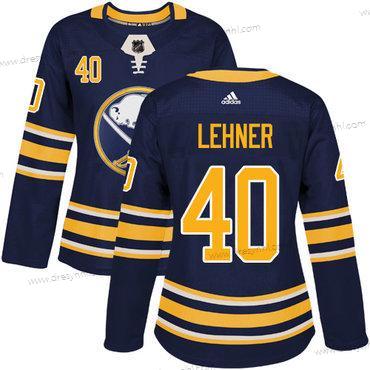 Adidas Buffalo Sabres #40 Robin Lehner Námořnictvo Modrý Domácí dres Autentické Sešitý NHL dres – Dámské