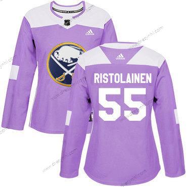 Adidas Buffalo Sabres #55 Rasmus Ristolainen Nachový Autentické Bojuje proti rakovině Sešitý NHL dres – Dámské