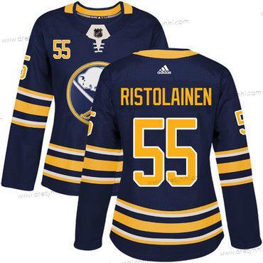 Adidas Buffalo Sabres #55 Rasmus Ristolainen Námořnictvo Modrý Domácí dres Autentické Sešitý NHL dres – Dámské