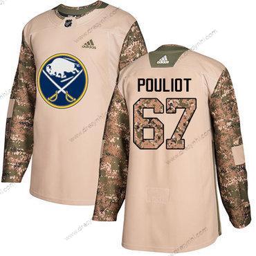 Adidas Buffalo Sabres #67 Benoit Pouliot Camo Autentické 2017 Veterans Day Sešitý NHL dres – Pánské