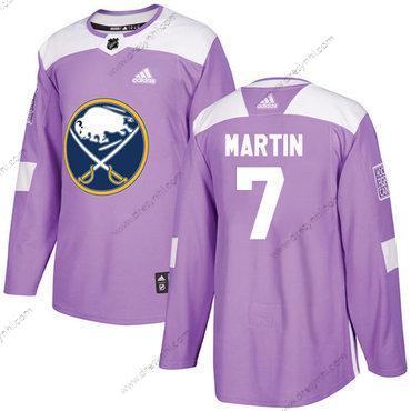 Adidas Buffalo Sabres #7 Rick Martin Nachový Autentické Bojuje proti rakovině Sešitý NHL dres – Pánské