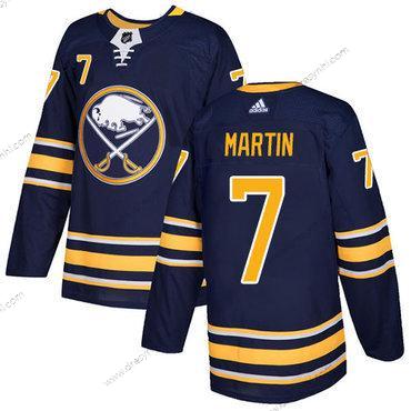 Adidas Buffalo Sabres #7 Rick Martin Námořnictvo Modrý Domácí dres Autentické Sešitý NHL dres – Pánské