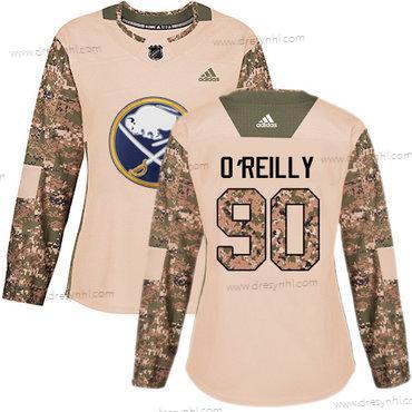 Adidas Buffalo Sabres #90 Ryan O’Reilly Camo Autentické 2017 Veterans Day Sešitý NHL dres – Dámské