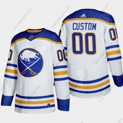 Adidas Buffalo Sabres Personalizované 2020-21 Hostující dres Bílý Autentické Hráč Sešitý NHL dres – Pánské