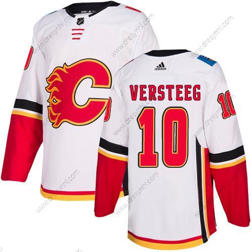 Adidas Calgary Flames #10 Kris Versteeg Bílý Hostující dres Autentické NHL dres – Pánské