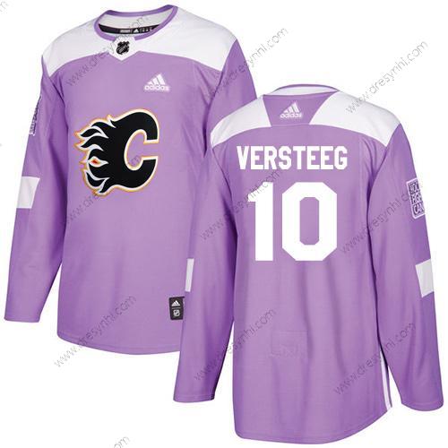 Adidas Calgary Flames #10 Kris Versteeg Nachový Autentické Bojuje proti rakovině Sešitý NHL dres – Pánské