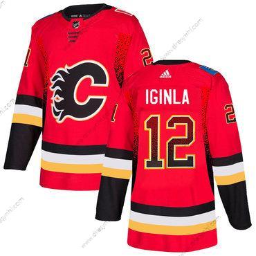 Adidas Calgary Flames #12 Jarome Červené dres – Pánské