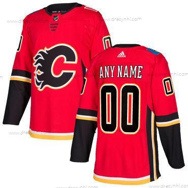 Adidas Calgary Flames Personalizované Červené Domácí dres 2017-2018 Hokejový Sešitý NHL dres – Pánské