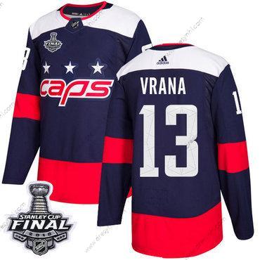 Adidas Capitals #13 Jakub Vrana Námořnictvo Autentické 2018 Stadium Series Stanley Cup Final Sešitý NHL dres – Pánské