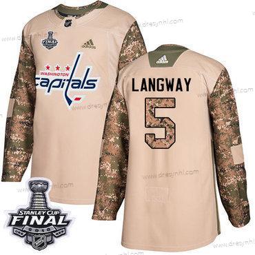 Adidas Capitals #13 Jakub Vrana Zelená Salute to Service 2018 Stanley Cup Final Sešitý NHL dres – Pánské