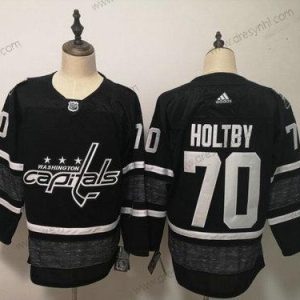 Adidas Capitals 70 Braden Holtby Černá 2019 NHL All-Star Game Parley Autentické Hráč dres – Pánské