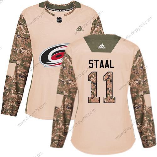 Adidas Carolina Hurricanes #11 Jordan Staal Camo Autentické 2017 Veterans Day Sešitý NHL dres – Dámské