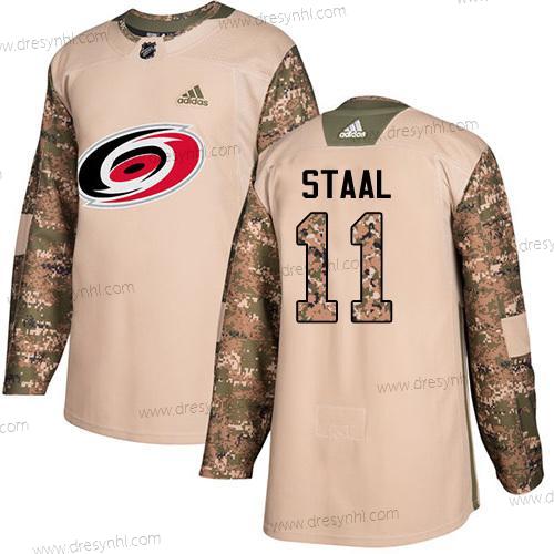 Adidas Carolina Hurricanes #11 Jordan Staal Camo Autentické 2017 Veterans Day Sešitý NHL dres – Pánské