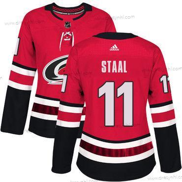 Adidas Carolina Hurricanes #11 Jordan Staal Červené Domácí dres Autentické Sešitý NHL dres – Dámské