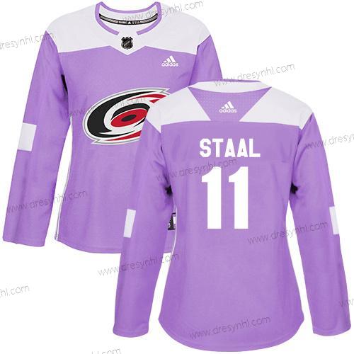 Adidas Carolina Hurricanes #11 Jordan Staal Nachový Autentické Bojuje proti rakovině Sešitý NHL dres – Dámské