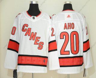 Adidas Carolina Hurricanes #20 Sebastian Aho Bílý New 2019 Sešitý NHL dres – Pánské