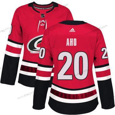 Adidas Carolina Hurricanes #20 Sebastian Aho Červené Domácí dres Autentické Sešitý NHL dres – Dámské