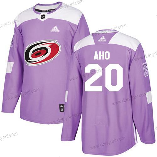 Adidas Carolina Hurricanes #20 Sebastian Aho Nachový Autentické Bojuje proti rakovině Sešitý NHL dres – Juniorské