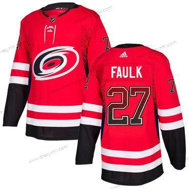 Adidas Carolina Hurricanes #27 Justin Faulk Červené dres – Pánské