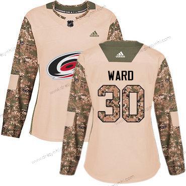 Adidas Carolina Hurricanes #30 Cam Ward Camo Autentické 2017 Veterans Day Sešitý NHL dres – Dámské