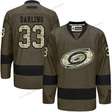 Adidas Carolina Hurricanes #33 Scott Darling Zelená Salute to Service Sešitý NHL dres – Juniorské