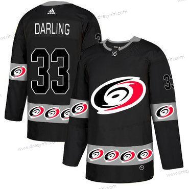 Adidas Carolina Hurricanes #33 Soctt Darling Černá Tým Logos dres – Pánské