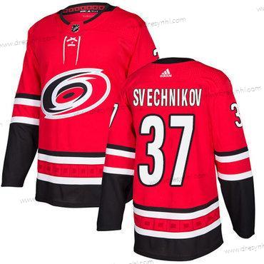 Adidas Carolina Hurricanes #37 Andrei Svechnikov Červené Domácí dres Autentické Sešitý NHL dres – Pánské