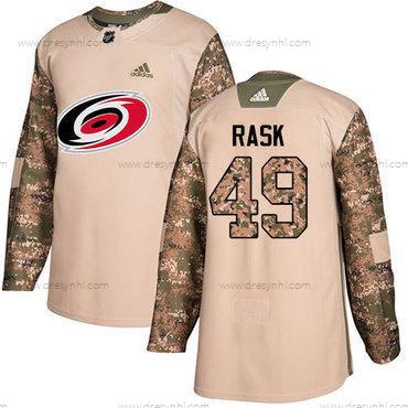 Adidas Carolina Hurricanes #49 Victor Rask Camo Autentické 2017 Veterans Day Sešitý NHL dres – Juniorské