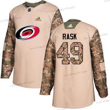 Adidas Carolina Hurricanes #49 Victor Rask Camo Autentické 2017 Veterans Day Sešitý NHL dres – Pánské