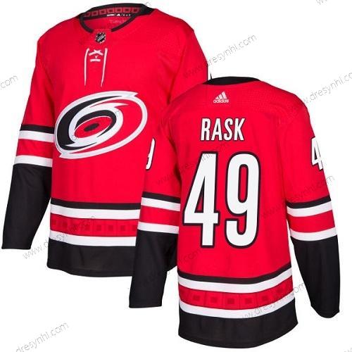 Adidas Carolina Hurricanes #49 Victor Rask Červené Domácí dres Autentické Sešitý NHL dres – Pánské