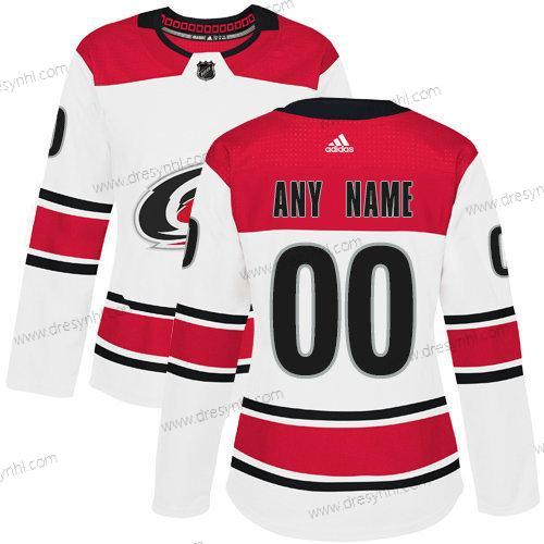 Adidas Carolina Hurricanes Personalizované NHL Autentické Bílý dres – Dámské