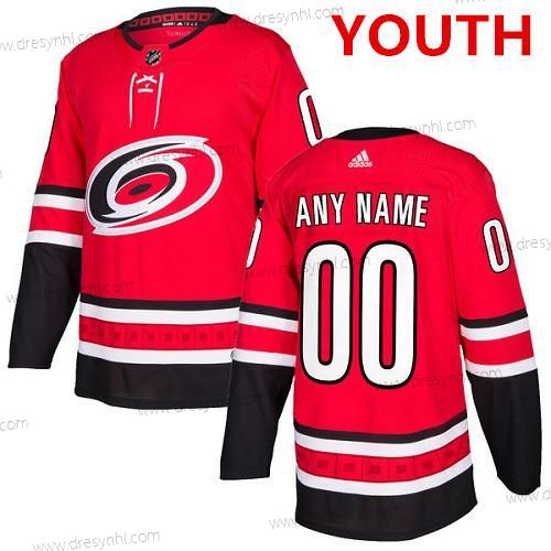 Adidas Carolina Hurricanes Personalizované NHL Autentické Červené Domácí dres dres – Juniorské