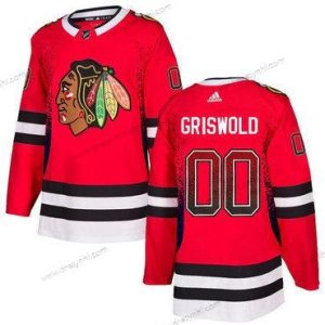 Adidas Chicago Blackhawks #00 Clark Griswold Červené dres – Pánské