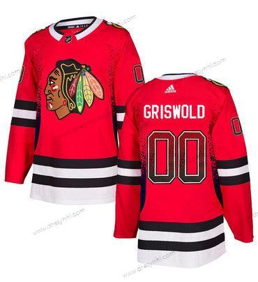 Adidas Chicago Blackhawks #00 Clark Griswold Červené dres – Pánské