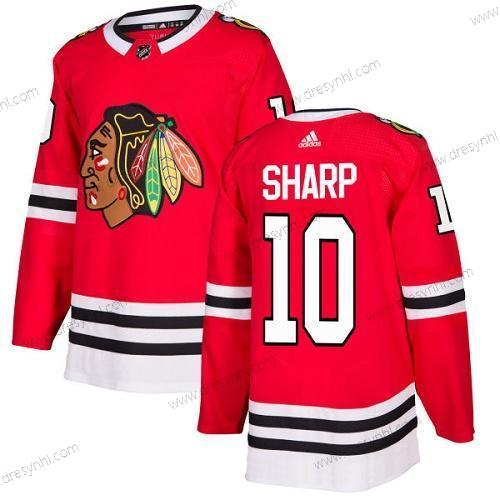 Adidas Chicago Blackhawks #10 Patrick Sharp Červené Domácí dres Autentické Sešitý NHL dres – Juniorské