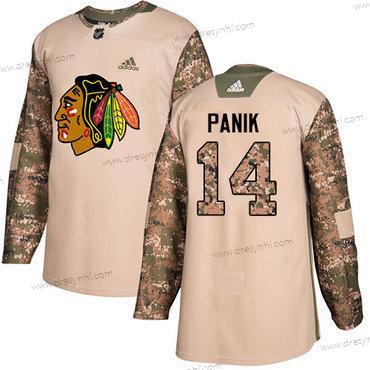 Adidas Chicago Blackhawks #14 Richard Panik Camo Autentické 2017 Veterans Day Sešitý NHL dres – Juniorské