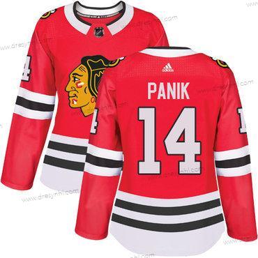 Adidas Chicago Blackhawks #14 Richard Panik Červené Domácí dres Autentické Sešitý NHL dres – Dámské