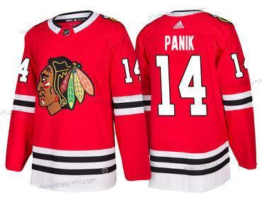 Adidas Chicago Blackhawks #14 Richard Panik Červené Domácí dres Autentické Sešitý NHL dres – Pánské