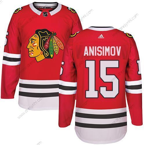 Adidas Chicago Blackhawks #15 Artem Anisimov Červené Domácí dres Autentické Sešitý NHL dres – Pánské