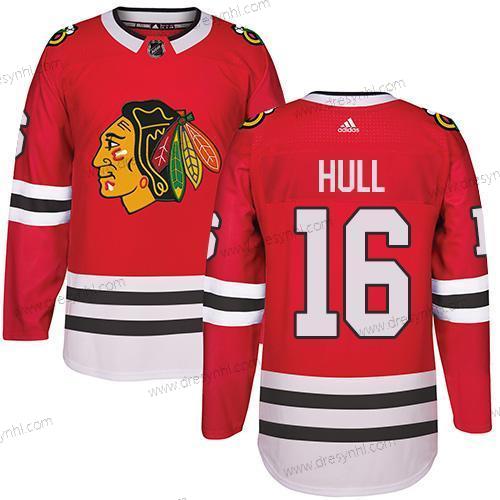 Adidas Chicago Blackhawks #16 Bobby Hull Červené Domácí dres Autentické Sešitý NHL dres – Pánské