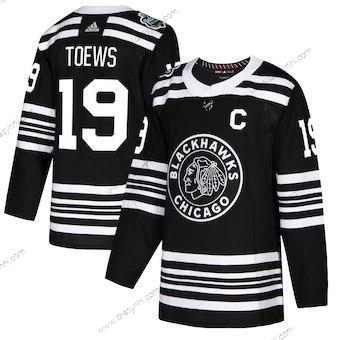 Adidas Chicago Blackhawks #19 Jonathan Toews Černá 2019 Zimní Klasický Autentické Hráč dres – Pánské