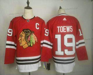 Adidas Chicago Blackhawks #19 Jonathan Toews Domácí dres Autentické Červené Hráč dres – Pánské